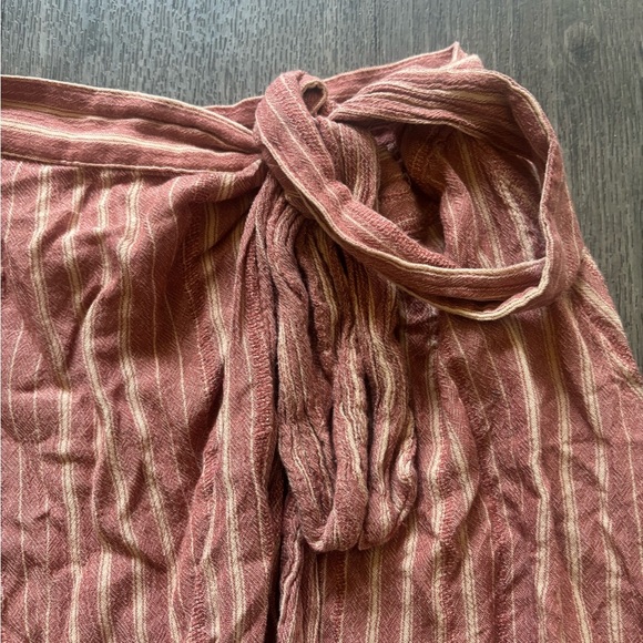 American Eagle Outfitters Pink Striped A-Line Skirt - Picture 2 of 4